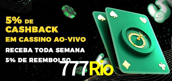 Promoções do cassino ao Vivo 777Rio